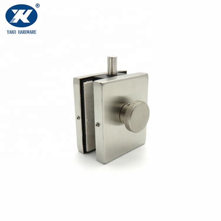 Stainless Steel Frameless  No-Drill for 8 mm 10 mm 12mm Glass Door Lock