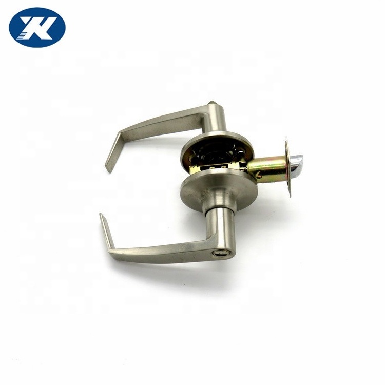 Commercial Toilet Door Lock Handle Set Zinc Alloy Entry Front Lever Door Locks for Wooden Doors