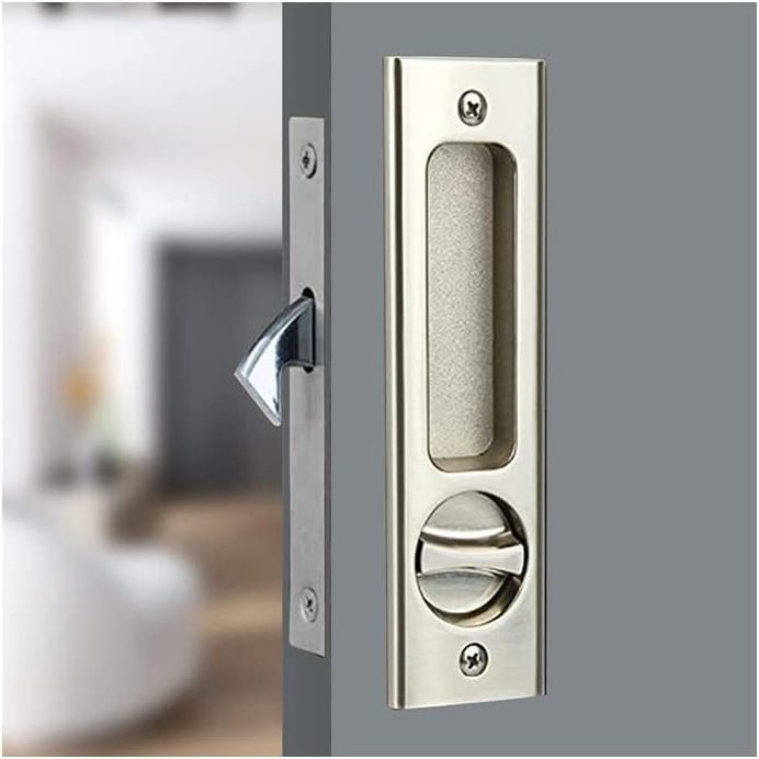 YAKO Sliding Barn Door Mortise Latch Door Locks Handle with Keys