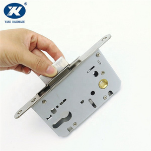 Magnetic Mortise Lock WC Function for Internal Door Satin Locks Set with Latch