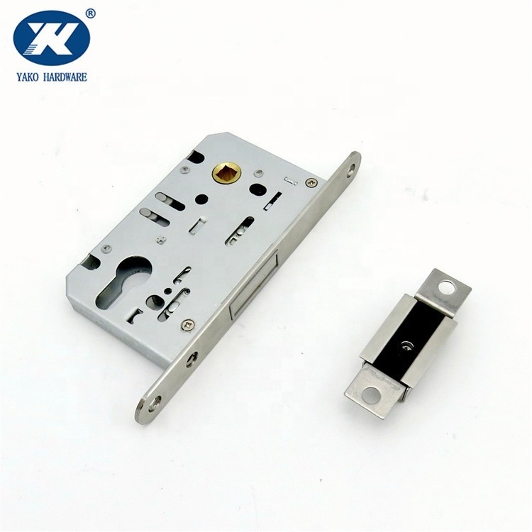 Magnetic Mortise Lock WC Function for Internal Door Satin Locks Set with Latch