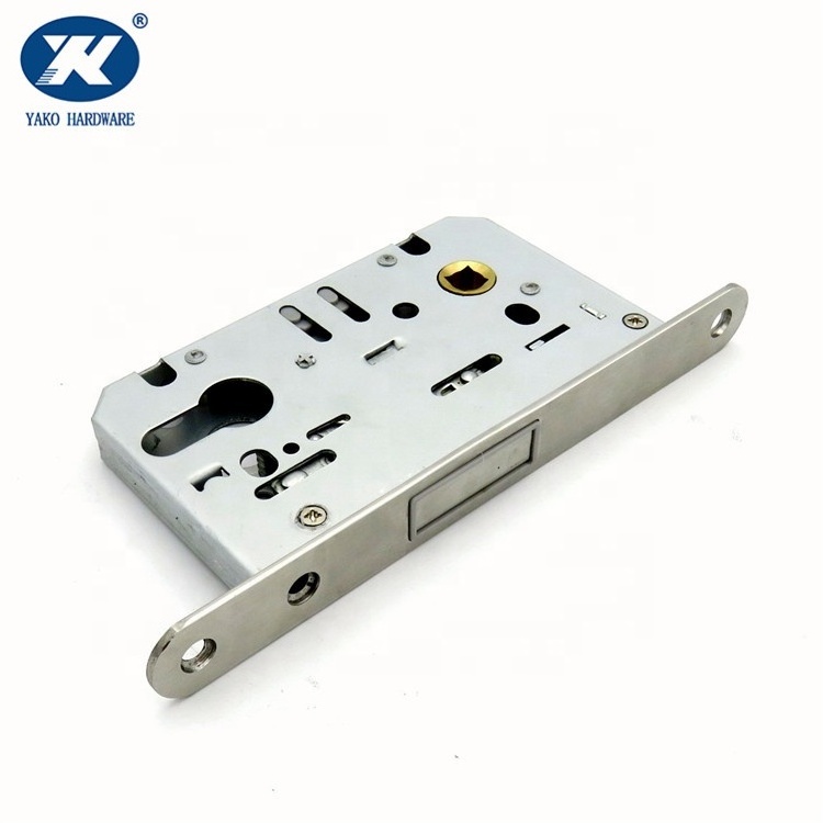 Magnetic Mortise Lock WC Function for Internal Door Satin Locks Set with Latch