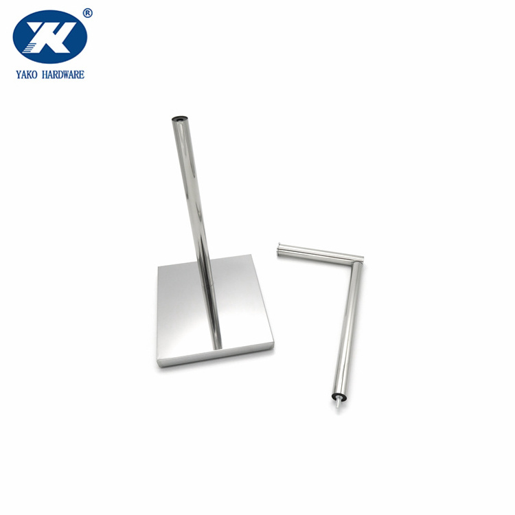 Stainless Steel Toilet Paper Holder Tissue Holder  toilet roll holder with square base stand