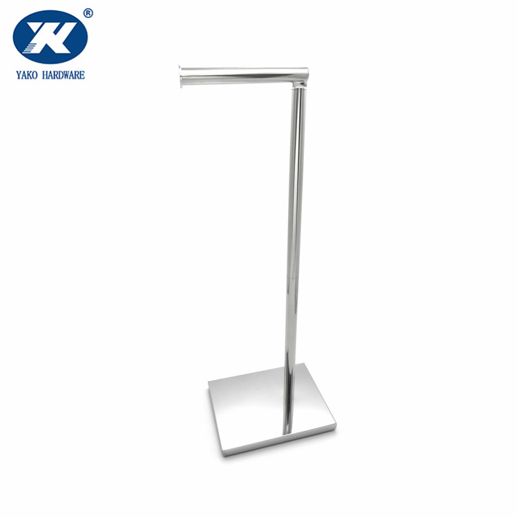 Stainless Steel Toilet Paper Holder Tissue Holder  toilet roll holder with square base stand