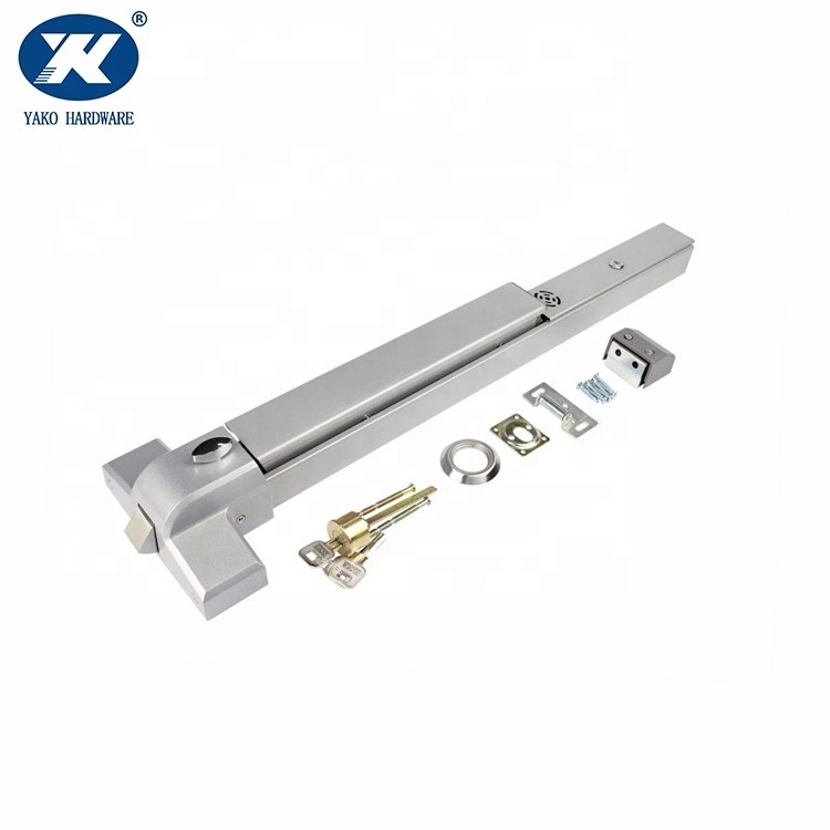 Fire Rated Vertical Rod Push Bar Lock Panic Bar for Fire Proof Door Exit Device Hardware