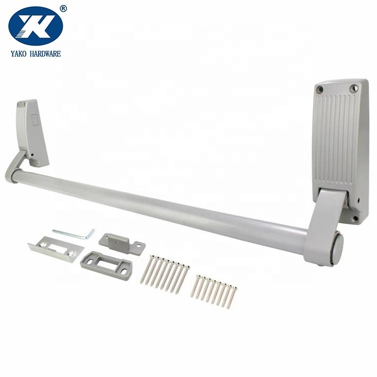 Fire Rated Vertical Rod Push Bar Lock Panic Bar for Fire Proof Door Exit Device Hardware