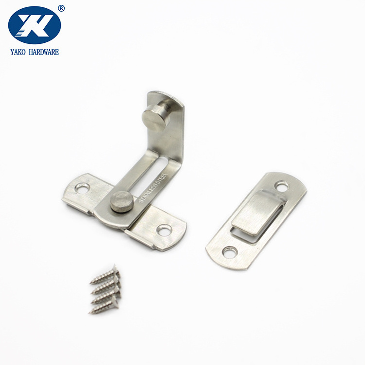 Stainless steel Door Latch 90 Degree Right Angle Door Latch Buckle