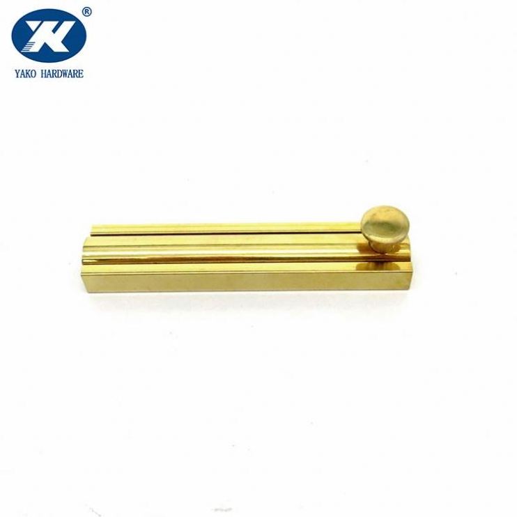 Solid Brass Door Latch With Screws Sliding flush barrel tower door bolt