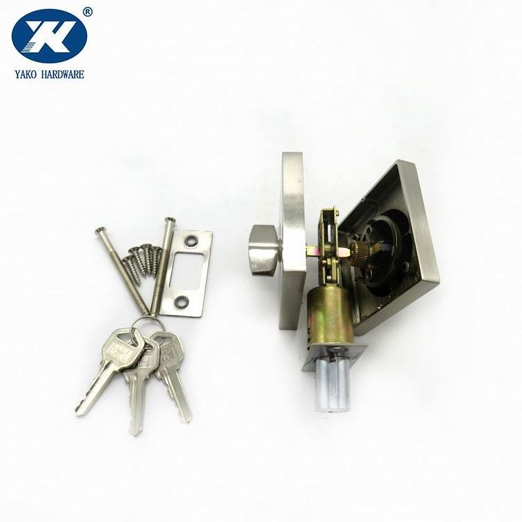 stainless steel single cylinder double deadbolt lock