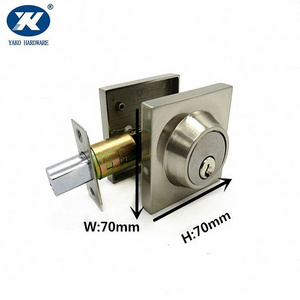 stainless steel single cylinder double deadbolt lock