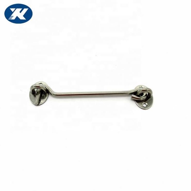 Security Bolts Steel Hook and Eye Door Latch Gate Cabinet Screw Mounted Door Guard