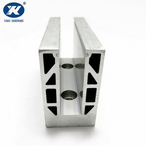 aluminium u shape channel Profile for Glass Railing / Balcony Guardrail / Blaustrade