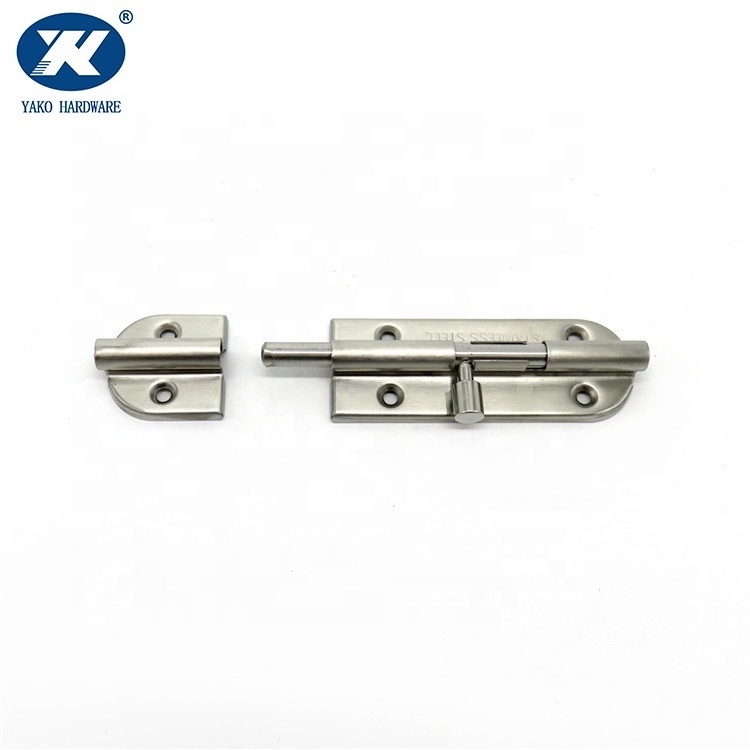 Stainless Steel Door Bolts Security Door Guard Flush Latch Slide Bolt Lock Hardware