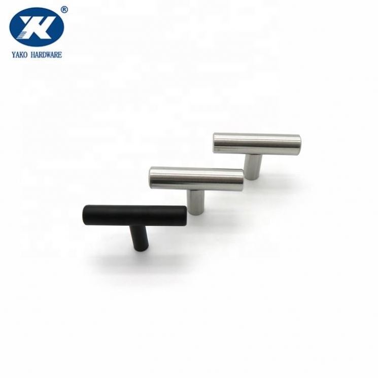 Single Hole T bar Kitchen Cabinet Handle Knob Cupboard Drawer Dresser Pull