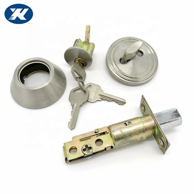 Heavy Duty Zinc Alloy Security Single Cylinder Deadbolts Door Lock with Thumb Turn Keyed Alike Locks