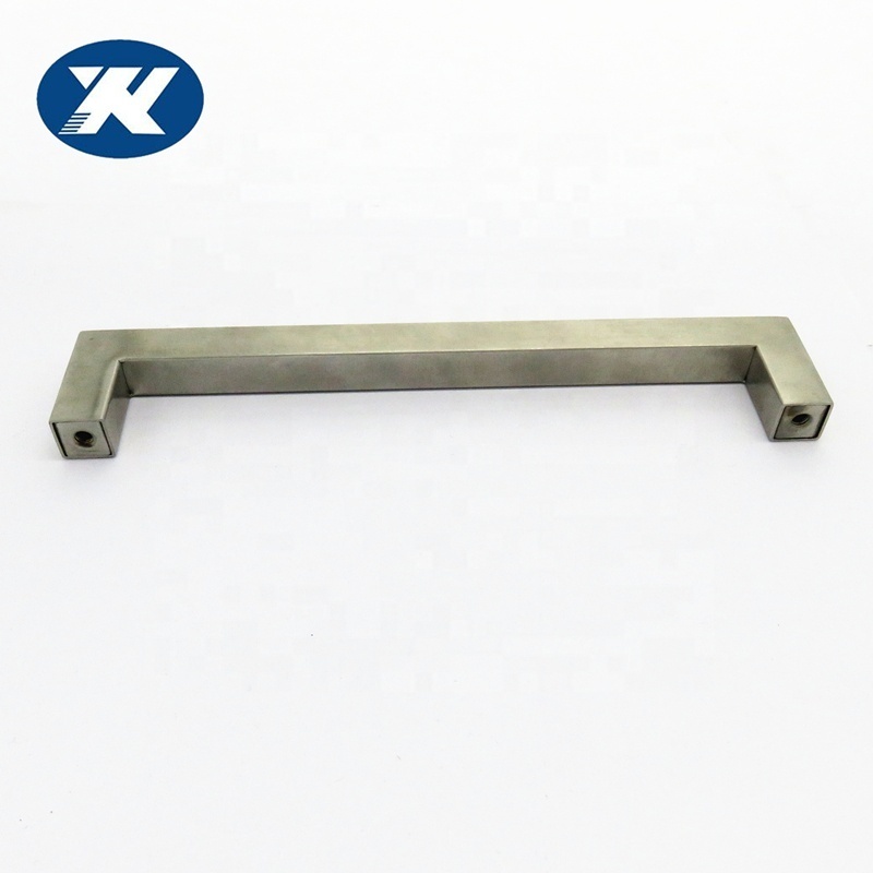 stainless steel 201 hollow satin square tube  kitchen cabinet pull furniture handle