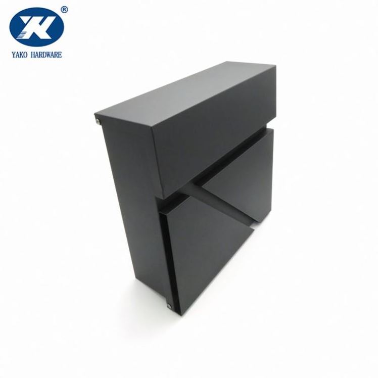 New design black color mailbox  Anti-Theft Outdoor Waterproof Wall Mounted Letter Box