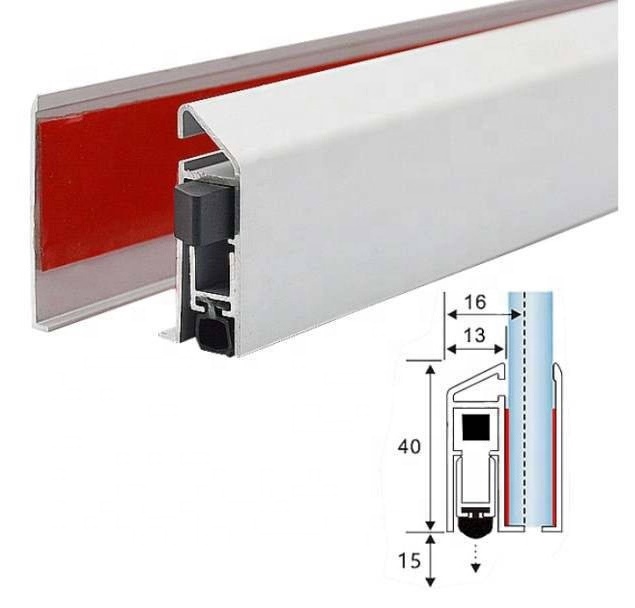 Soundproof Adhesive Aluminum Automatic Drop Down Door Bottom Seal Strip