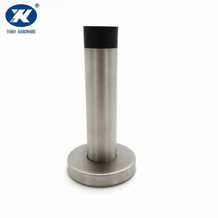 Glass Shower anti collision Door Stops Stainless Steel Wall Mounted Rubber Stopper