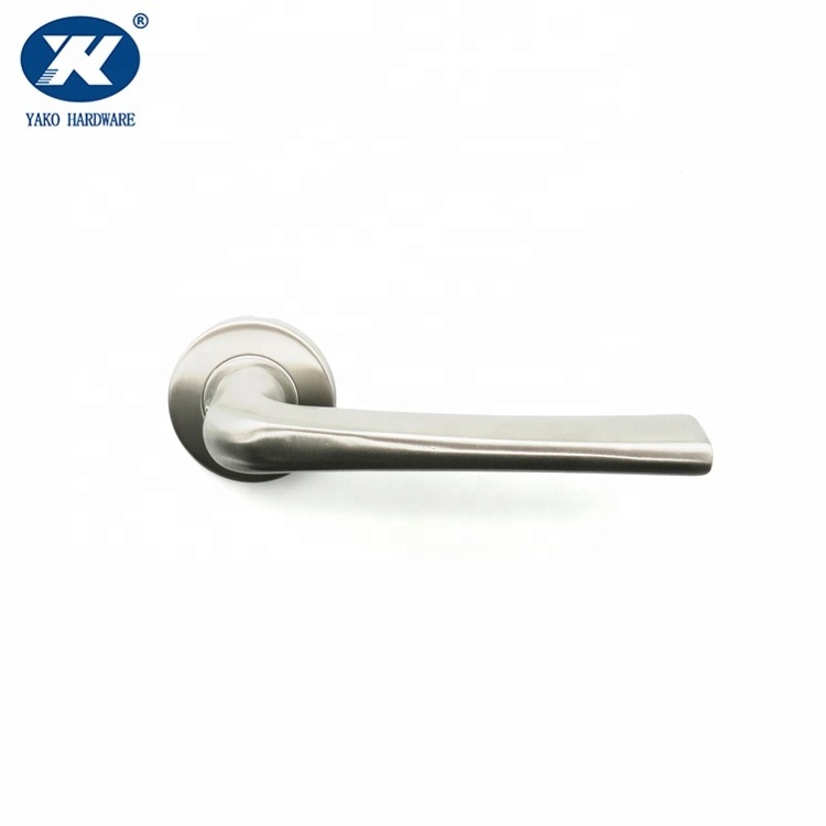 Door Handle Set Stainless Steel Interior Home Lever Handle Lock Durable Adjustable Latch Security Knob For Bedroom Bathroom