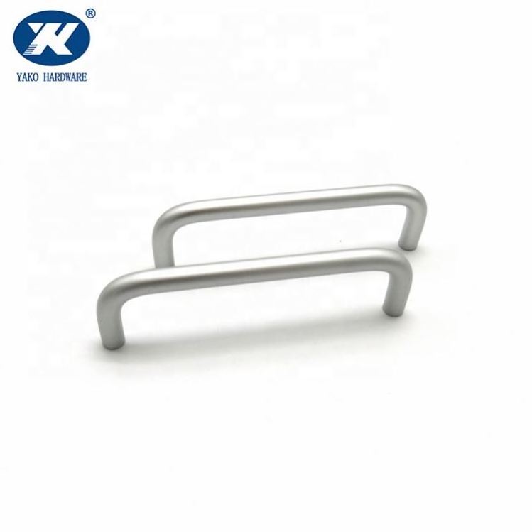 Aluminum Silver Cabinet Pull Furniture Handle U Shape Factory Directly Cupboard Kitchen Handles