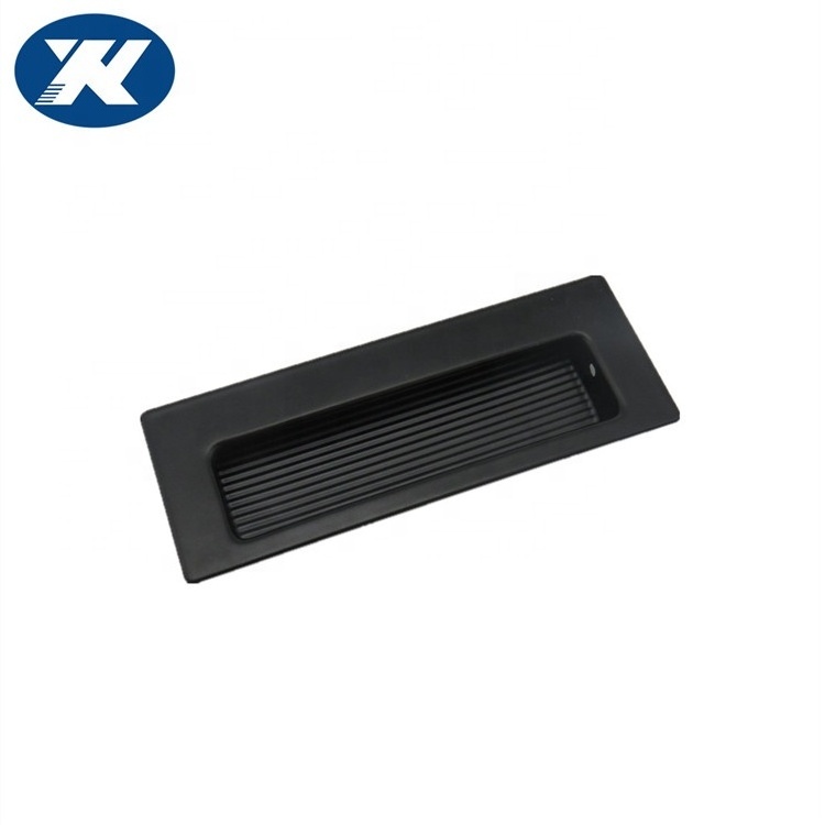 Stainless Steel Matt Black Square Shape Hidden Drawer Concealed Flush Pull Invisible Handle Cabinet Furniture Pull