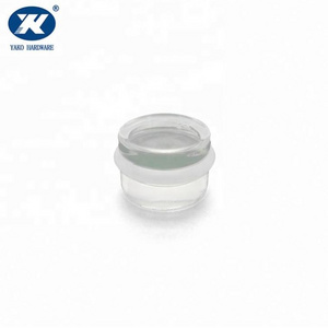 Online Market Round Transparent Acrylic Door Stop Floor Adhesive Plastic Door Stopper Clear Buffer Wall Guard