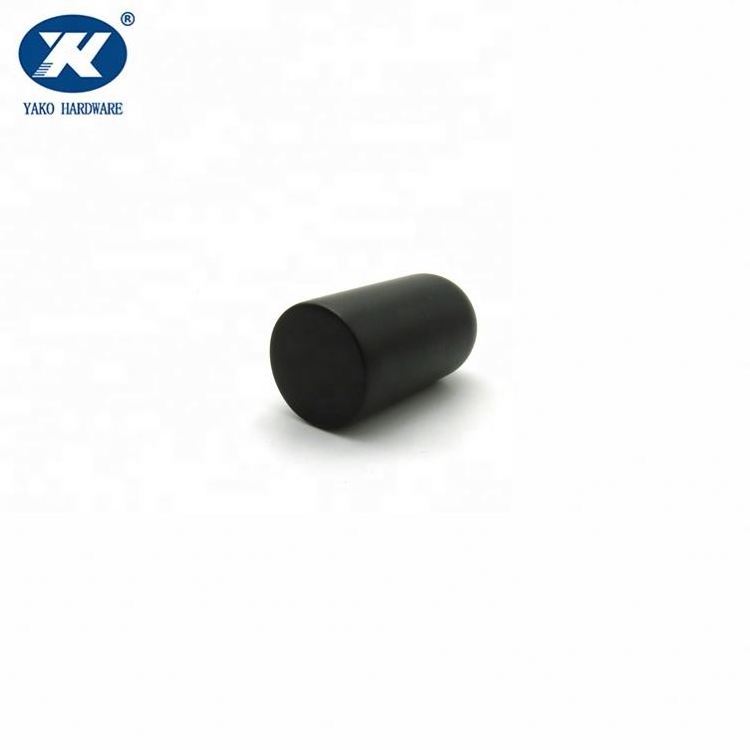 Cabinet Knobs Modern Solid Stainless Steel Aluminum OEM ODM Black Furniture Knob