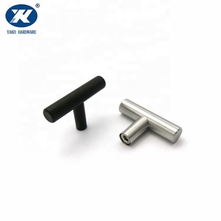 Single Hole T bar Kitchen Cabinet Handle Knob Cupboard Drawer Dresser Pull