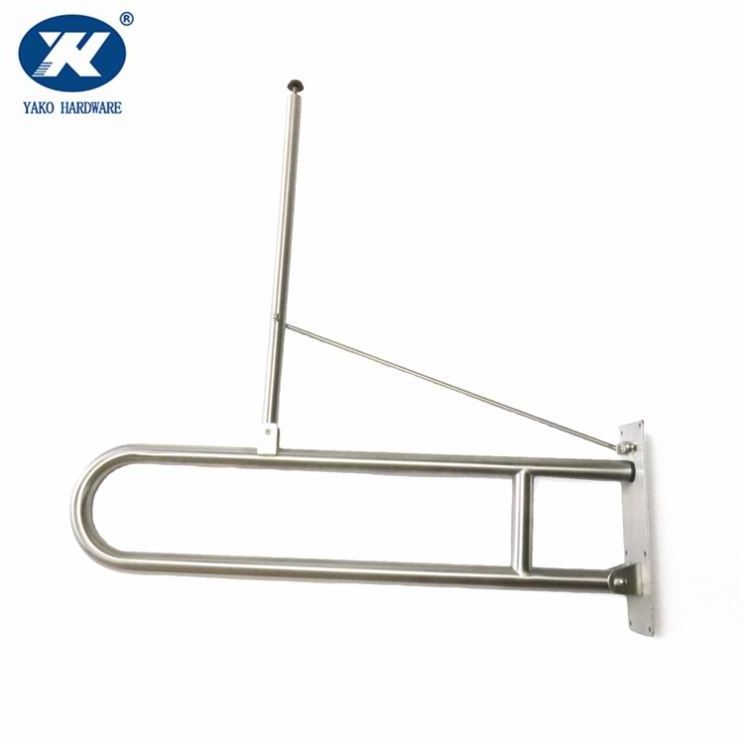 Bathroom Accessories Toilet Brush Folding up Swing Disabled Stainless Steel Safety Armrest Handles Grab Bar