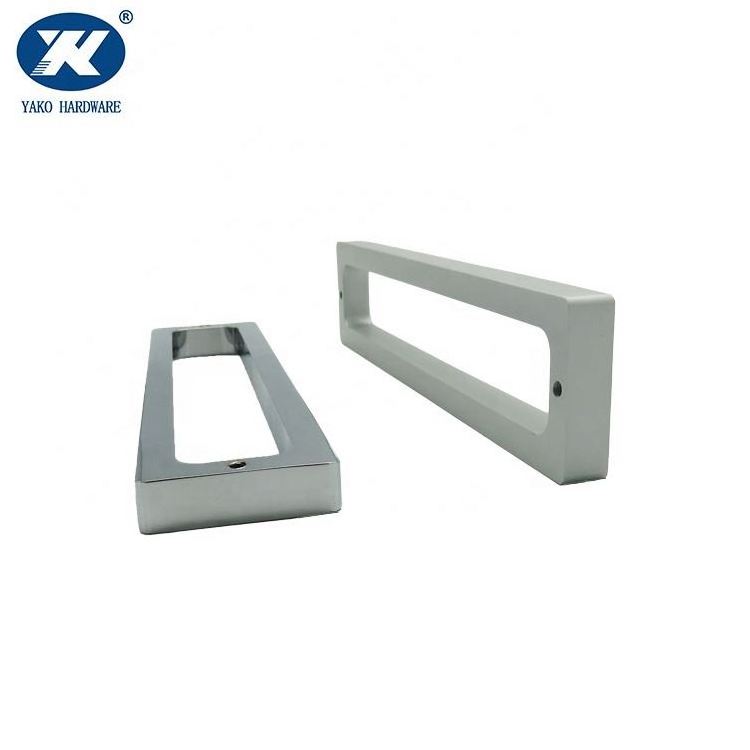 Aluminum flush handle for glass without hole code sliding glass door handle