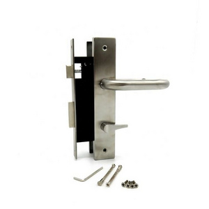 Commercial Heavy Duty Mortise Lock Escutcheon Plate Handle Set for Entrance Office Front Door