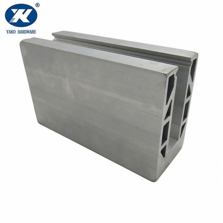 aluminium u shape channel Profile for Glass Railing / Balcony Guardrail / Blaustrade