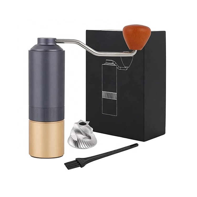 Outdoors Activities Walnut Knob Coffee Grinder 12 Gear Adjustable Setting 30g Coffee Powder Coffee Grinder