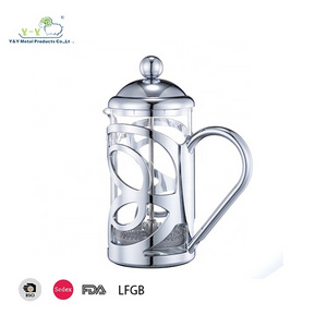 Stainless Steel French Press Glass French Press Coffee Pot To Make Coffee 350ml French Press Coffee Maker