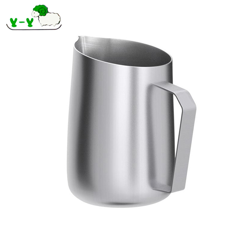 RTS In Stock custom Barista Steaming Coffee Jug Stainless Steel Milk Frother Frothing Pitcher For Creamer Latte Art