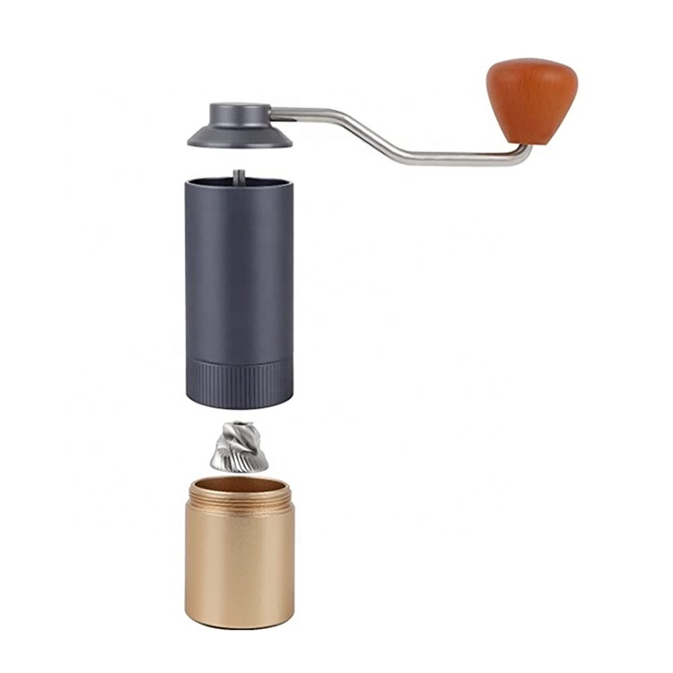 Outdoors Activities Walnut Knob Coffee Grinder 12 Gear Adjustable Setting 30g Coffee Powder Coffee Grinder