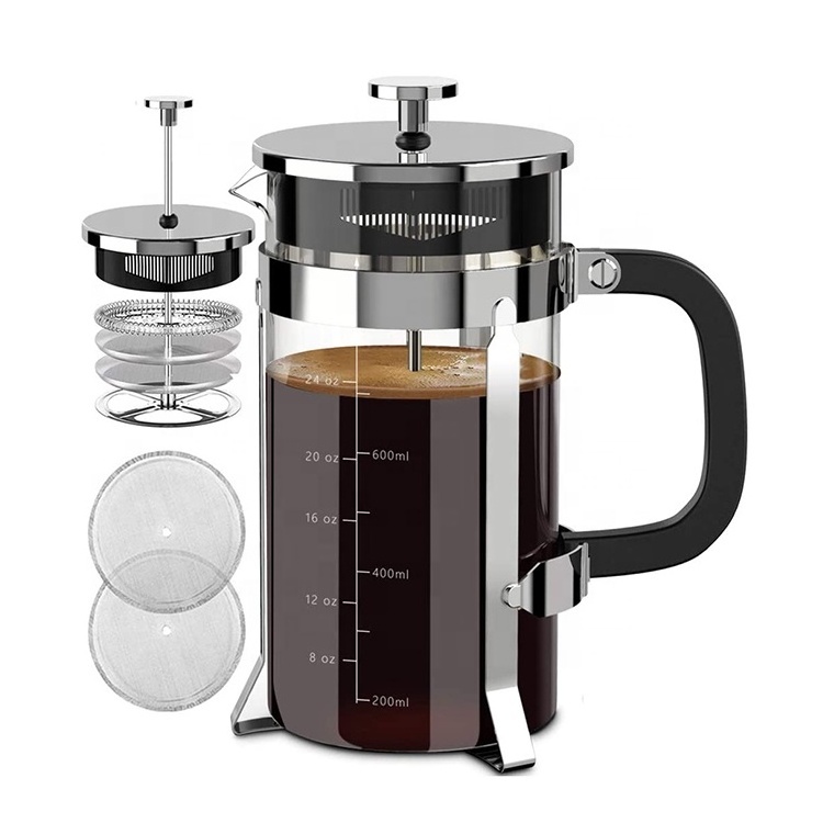 Professional Coffee Maker 34 Oz Hand Filter French Press Home Office OEM Household Dishwasher Safe French Press