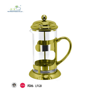 Stainless Steel French Press Filter Bodum French Press Stainless Steel 34OZ French Press Coffee Maker Glass