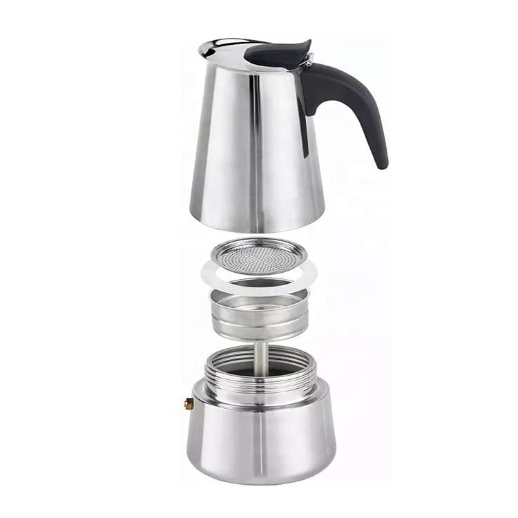 Italian Cuban Expresso Stove Top Small Coffee Maker Moka Pot Customized Electric coffee machine 300ML Moka Pot