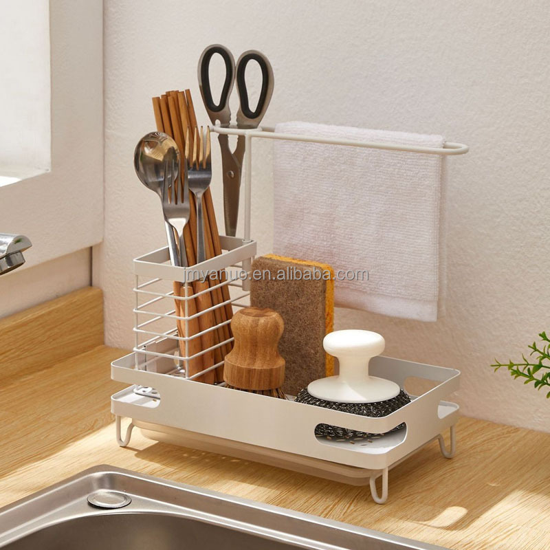 Faucet Rack Kitchen Storage Shelf Sponge Dish Cloth  Drain Rack Pool Rag Drain Dry Rack