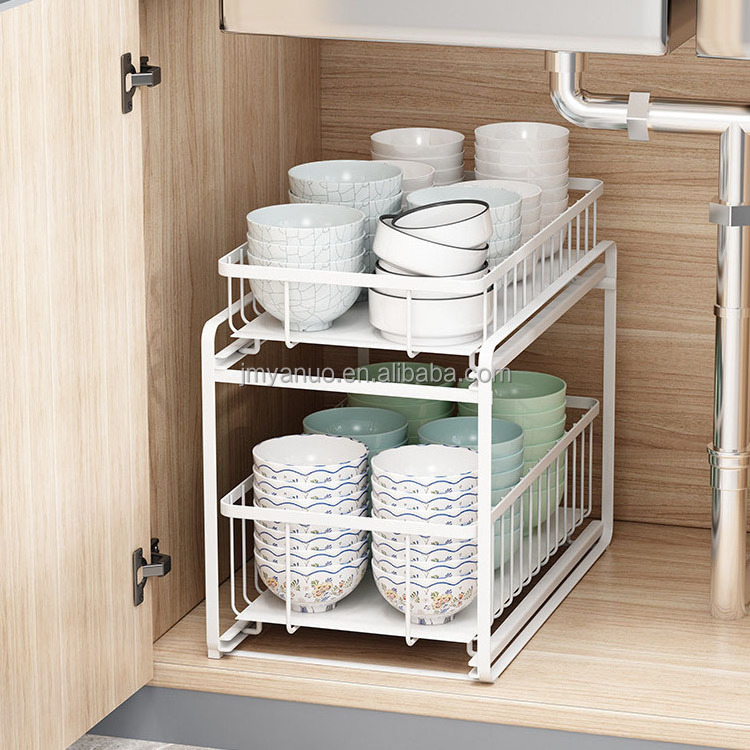 Kitchen Storage Rack Under Sink Shelf Multi-layer Kitchen Organization