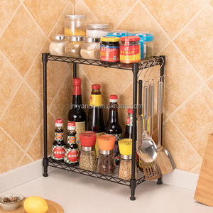 3-Tier Adjustable Spice Rack Seasoning Bottle Organizer for Cabinet