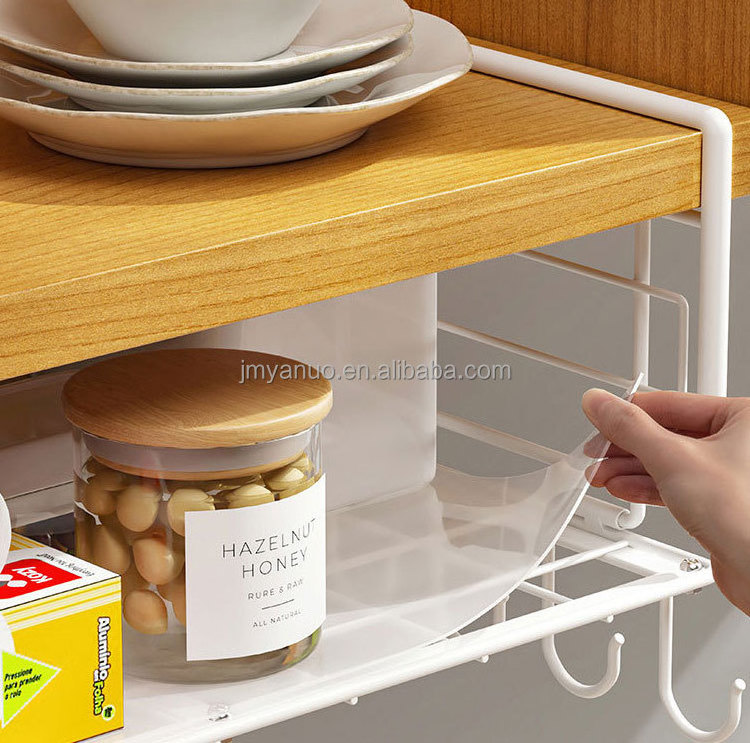 Detachable Under Shelf Baskets Under Cabinet Organizer Shelf Under Desk Drawer for Kitchen Pantry Cabinet