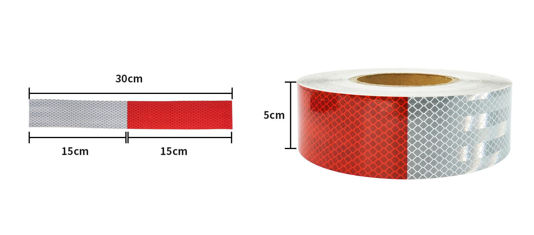 3M 983D Grade Conspicuity Markings Series Reflective Tape Red and White Truck Reflective tape