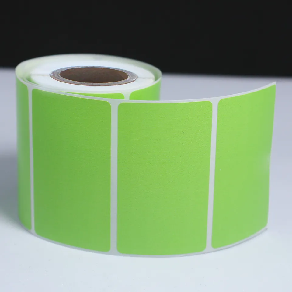 Hot selling thermal label sticker roll custom printed thermal color label 4x6 sticker material thermal transfer label paper