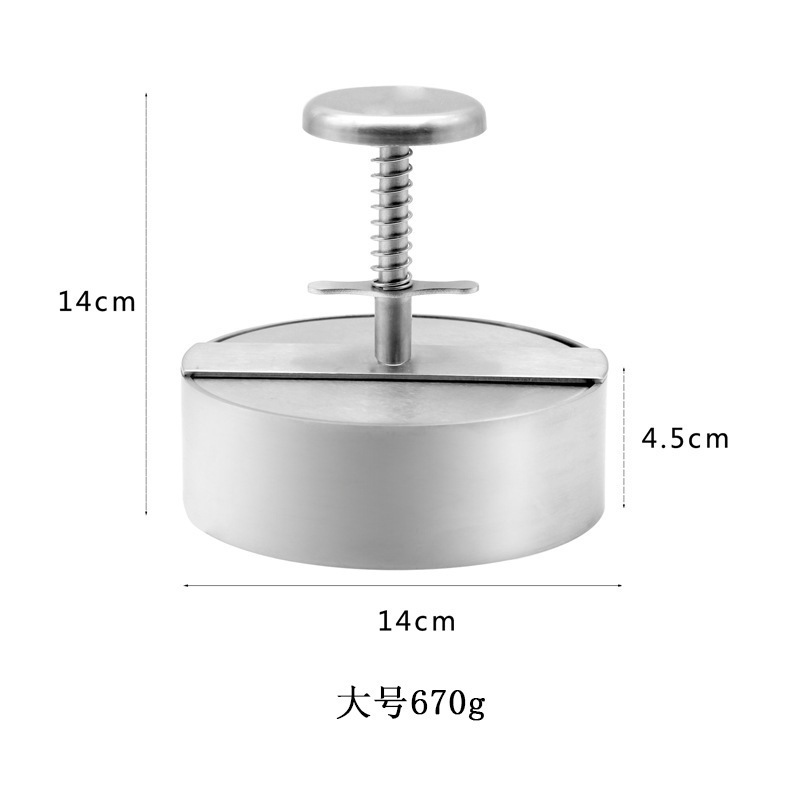 Stainless Steel 304 Hamburger Press Burger Press Adjustable Hamburger Patty Maker Mold Patty tool  Perfectly Formed Hamburger