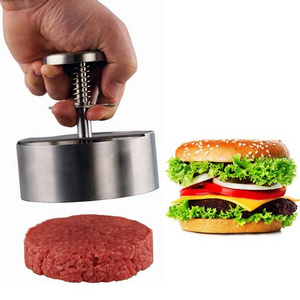 Stainless Steel 304 Hamburger Press Burger Press Adjustable Hamburger Patty Maker Mold Patty tool  Perfectly Formed Hamburger