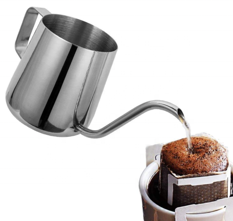 Stainless Steel Gooseneck Pour Over Coffee Maker Hanging Ear Drip Coffee Long Spout Pot Tea Kettle