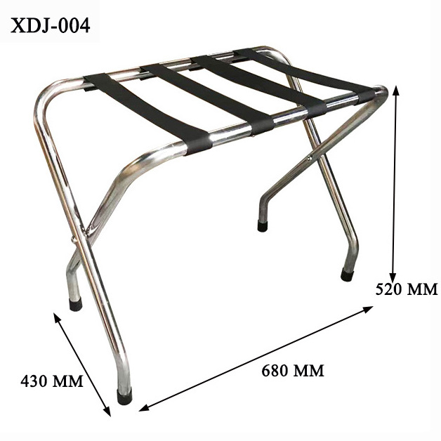 Shoe Shelf Stable Durable Suitcases Racks Foldable Baggage Holder Steel Luggage Rack Easy Packaging